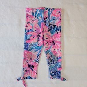 Lilly Pulitzer Pink and Blue Floral Leggings